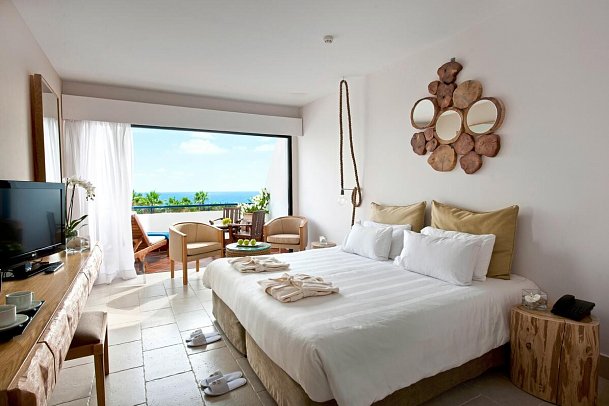 Azia Resort & Spa - Wohnbeispiel Doppelzimmer Deluxe Meerblick (Zimmercodierungen DDM & DMB)