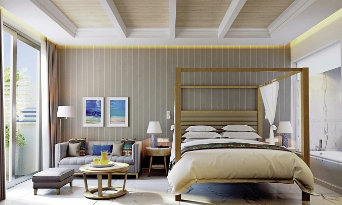 Amavi MadeForTwo Hotels - Wohnbeispiel Superior Cabana (Zimmercodierungen DS1 & DSM)