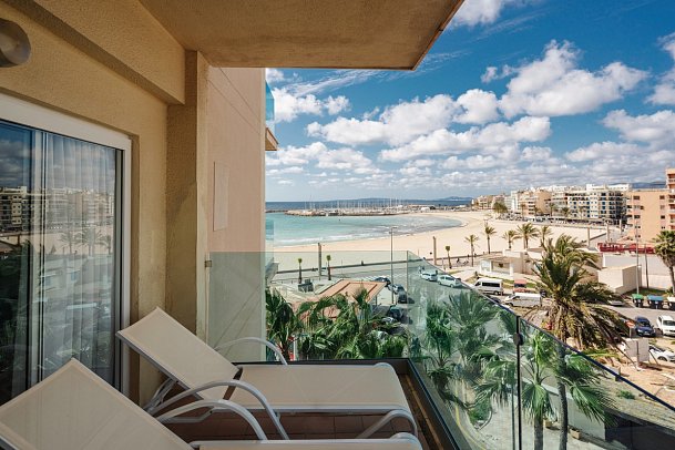 THB El Cid - Wohnbeispiel Doppelzimmer Superior seitl. Meerblick (Zimmercodierung DSN)