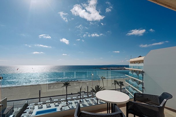 THB El Cid - Beispiel Balkon Doppelzimmer Superior Meerblick (Zimmercodierung DSM)