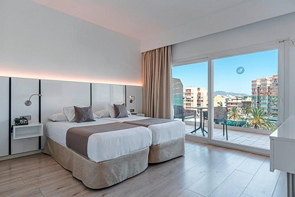THB El Cid - Wohnbeispiel Doppelzimmer Superior seitl. Meerblick (Zimmercodierung DSN)
