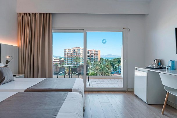 THB El Cid - Wohnbeispiel Doppelzimmer Superior seitl. Meerblick (Zimmercodierung DSN)