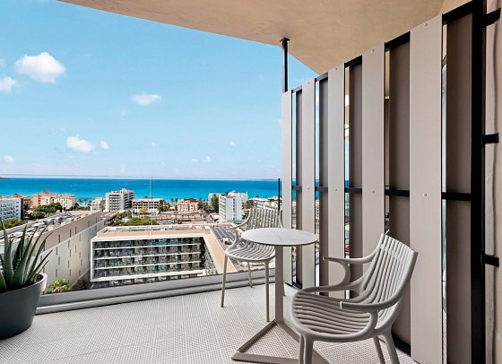 Aubamar Palma Resort - Beispiel Balkon (Zimmercodierung DBM)