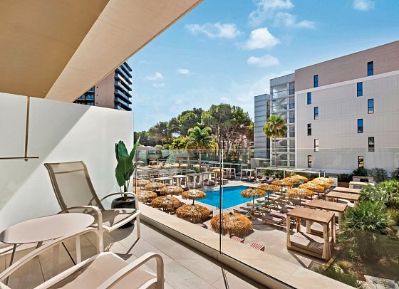 Aubamar Palma Resort - Beispiel Balkon (Zimmercodierung JBP)