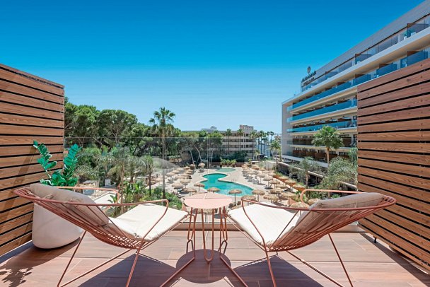 Aubamar Palma Resort - Beispiel Balkon (Zimmercodierung JD1)