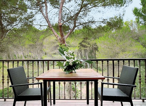 Es Bauló Petit - Beispiel Balkon (Zimmercodierungen SB1, AB1 & OB1)