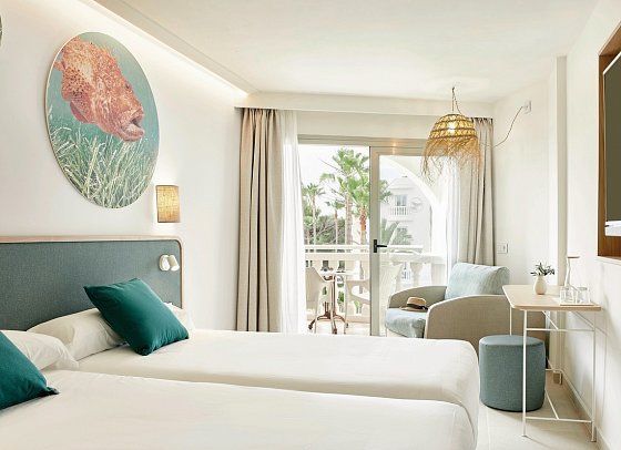 Iberostar Selection Albufera Playa - Wohnbeispiel Doppelzimmer Star Prestige seitl. Meerblick (Zimmercodierungen D5N & D6N)