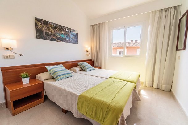 Ciudad Laurel - Wohnbeispiel Appartement 1 Schlafzimmer (Zimmercodierungen AB1 & ABG)