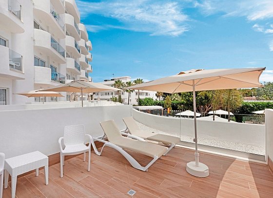 AluaSun Continental Park - Beispiel Balkon (Zimmercodierung DS1)