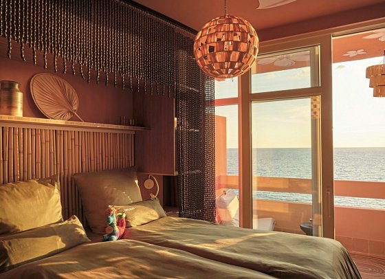 Bikini Island & Mountain Hotel Es Trenc - Wohnbeispiel Doppelzimmer Meerseite Cozy (Zimmercodierungen D1C & D2C)