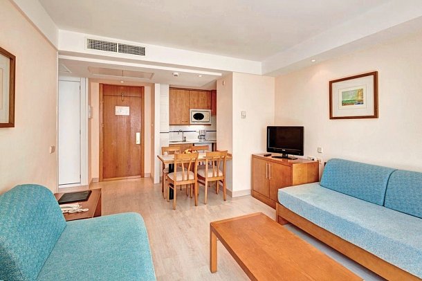 Hipotels Bahía Grande - Wohnbeispiel Appartement 1 Schlafzimmer (Zimmercodierung AB1)