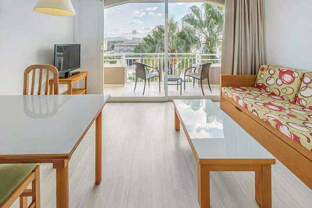 Club Simó - Wohnbeispiel Appartement 1 Schlafzimmer (Zimmercodierungen AB1 & AB2)