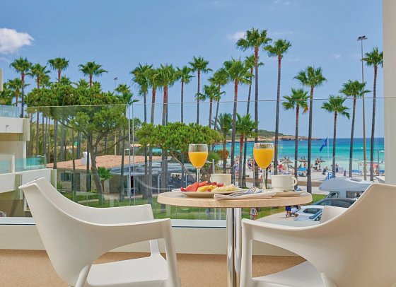Hipotels Mediterráneo Club - Beispiel Balkon (Zimmercodierung JB1)