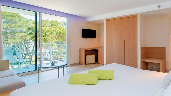 Melbeach & Spa - Wohnbeispiel Doppelzimmer Superior seitl. Meerblick (Zimmercodierung DSN)