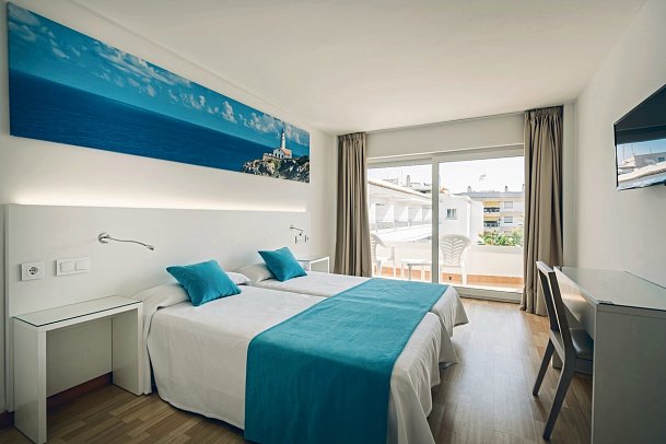 THB Dos Playas - Wohnbeispiel Doppelzimmer Poolblick (Zimmercodierung DBP)