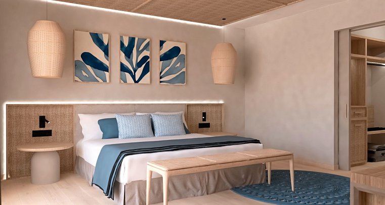 Marins Suites - Wohnbeispiel Juniorsuite Meerblick (Zimmercodierung JBM)