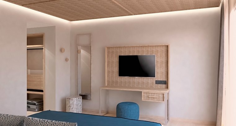 Marins Suites - Wohnbeispiel Doppelzimmer Meerblick (Zimmercodierungen D1M & D2M)