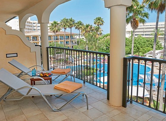 CM Mallorca Palace - Beispiel Balkon (Zimmercodierung WB1)