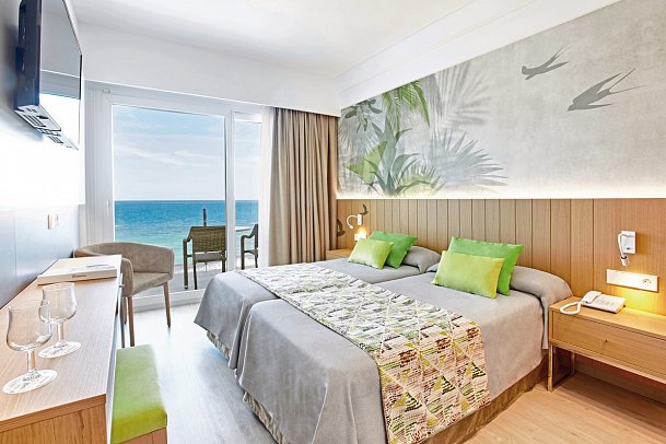 Universal Hotel Castell Royal - Wohnbeispiel Doppelzimmer Meerblick (Zimmercodierungen D1M, D2M, DBD & JBM)