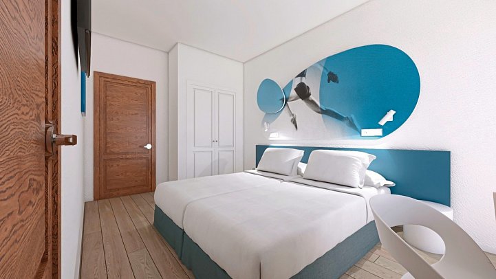 JS Paradise Sport - Wohnbeispiel Doppelzimmer obere Etage (Zimmercodierung DBD)