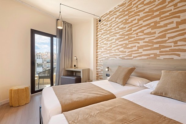 Eden Palma Playa - Wohnbeispiel Doppelzimmer seitl. Meerblick (Zimmercodierung DBN)