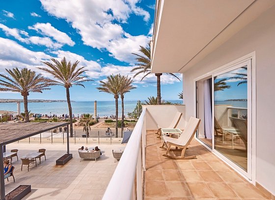 Universal Hotel Neptuno - Adults Only - Beispiel Balkon Juniorsuite Meerblick (Zimmercodierung JBM)
