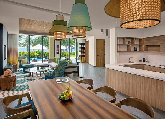 New World Phu Quoc Resort - Wohnbeispiel Beachfront Pool Villa (Zimmercodierungen V1M & V2M)