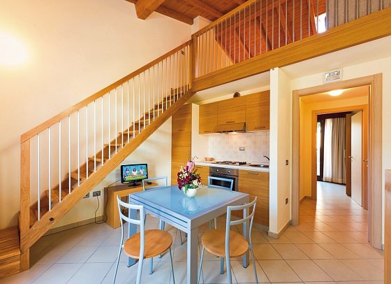 Residence Miramare - Wohnbeispiel Appartement 1 Schlafzimmer/Bilo (Zimmercodierung AB1)