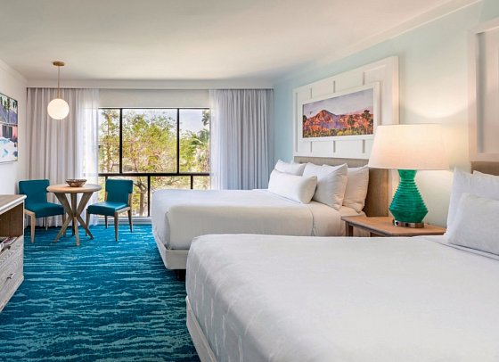 Riviera Resort & Spa Palm Springs - Wohnbeispiel Standard 2 Queen (Zimmercodierung UG4)