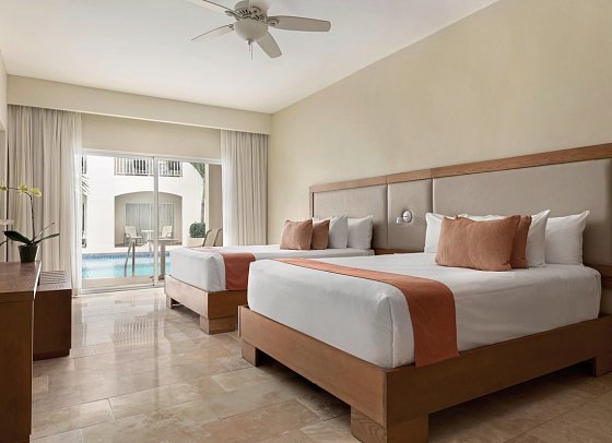 Sunscape Coco Punta Cana - Wohnbeispiel Sun Club Junior Suite Swim Out (Zimmercodierungen DLQ & WLQ)