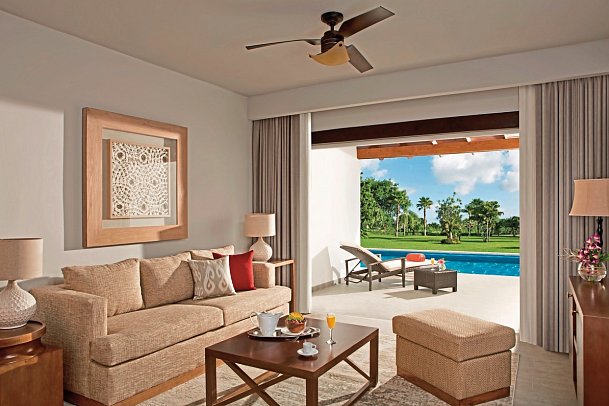 Dreams Dominicus La Romana - Wohnbeispiel Preferred Club Suite Swim Up (Zimmercodierung WBQ)