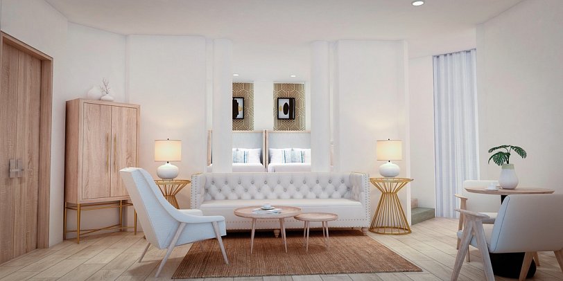 Grand Bávaro Princess - Wohnbeispiel Bungalow Suite (Zimmercodierung BS2)