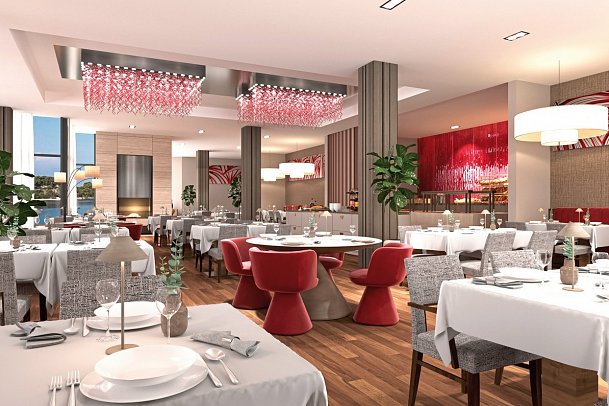 Hotel Monte Mulini - Modellbild Restaurant Mediterraneo