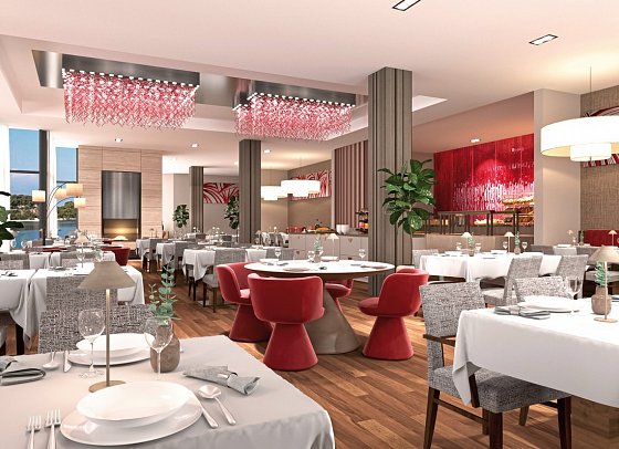 Hotel Monte Mulini - Modellbild Restaurant Mediterraneo
