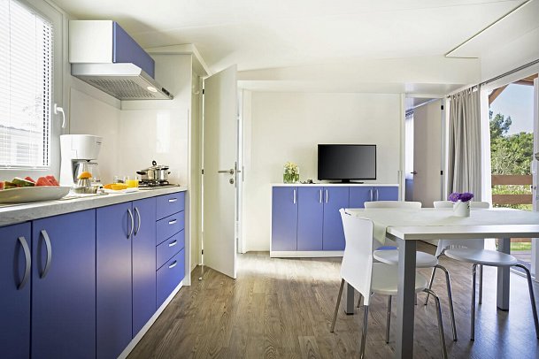 Valkanela Camping - Wohnbeispiel Mobilheim Standard (Zimmercodierung CG1)