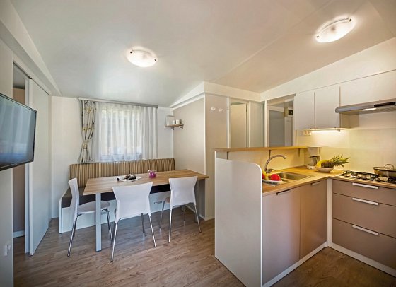 Valkanela Camping - Wohnbeispiel Mobilheim Family (Zimmercodierung CB3)