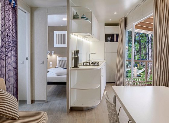 Valamar Camping Lanterna - Wohnbeispiel Marine Home für 4 plus 2 (Zimmercodierung CM1)