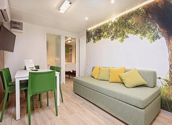 Mobile Homes Vestar - Wohnbeispiel Mobilheim Forest Escape Family (Zimmercodierung CB2)