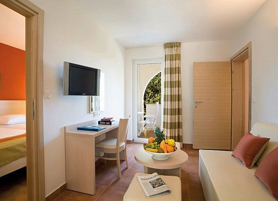 Valamar Tamaris Resort - Wohnbeispiel Juniorsuite für 4 plus 1 Casa Palma (Zimmercodierung FBV)