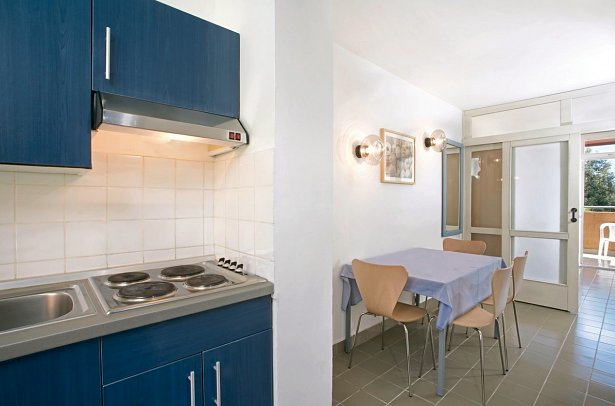 Lanterna Resort - Wohnbeispiel Appartement für 2 plus 2 Meerseite (Zimmercodierung AB4)