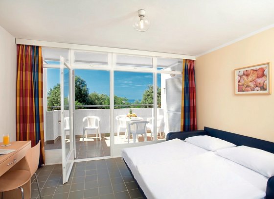 Lanterna Resort - Wohnbeispiel Appartement für 2 plus 2 Meerseite (Zimmercodierung AB4)
