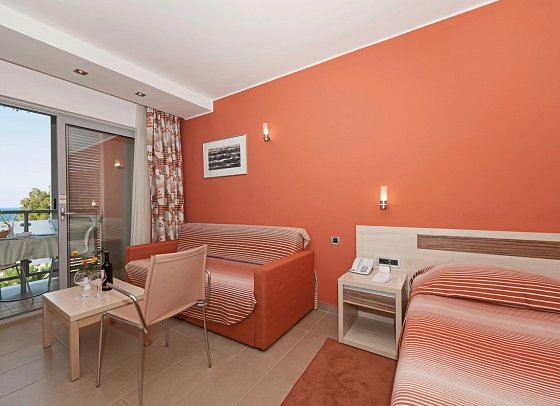 Resort Belvedere Hotel - Wohnbeispiel Doppelzimmer Superior für 3 Personen (Zimmercodierung TS1)