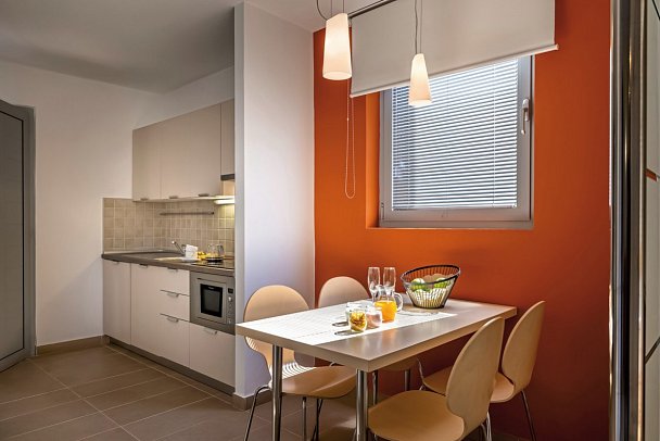 Resort Belvedere Apartments - Wohnbeispiel Appartement 1 Schlafzimmer 32 qm (Zimmercodierung AB1)