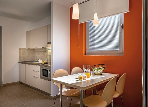 Resort Belvedere Apartments - Wohnbeispiel Appartement 1 Schlafzimmer 32 qm (Zimmercodierung AB1)