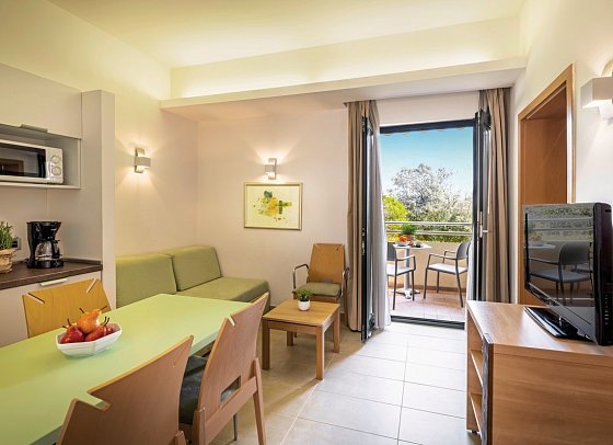 Resort Petalon Apartments - Wohnbeispiel Appartement 2 Schlafzimmer (Zimmercodierung OB1)