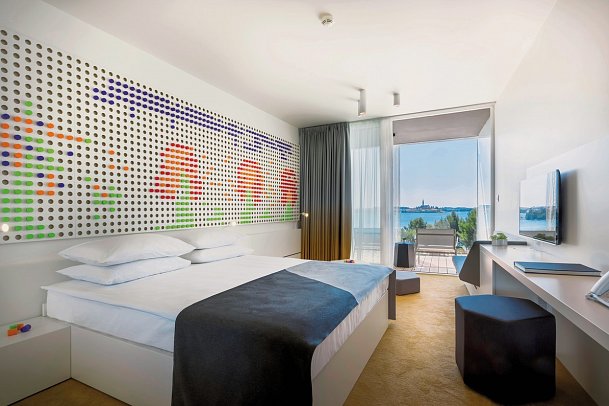 Family Hotel Amarin - Wohnbeispiel Doppelzimmer Meerseite 2+2 (Zimmercodierung D1C)