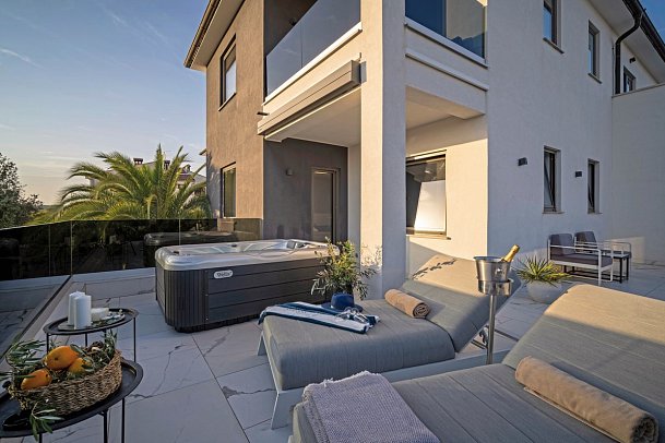 Residence Vaal - Wohnbeispiel Suite seitlicher Meerblick (Zimmercodierung W1N)