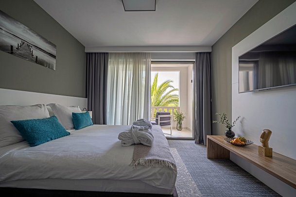 Residence Vaal - Wohnbeispiel Doppelzimmer Poolblick (Zimmercodierung D1P)