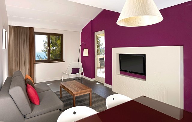 Park Plaza Verudela - Wohnbeispiel Apt. 1 Schlafzimmer Meerseite (Zimmercodierung ABC)