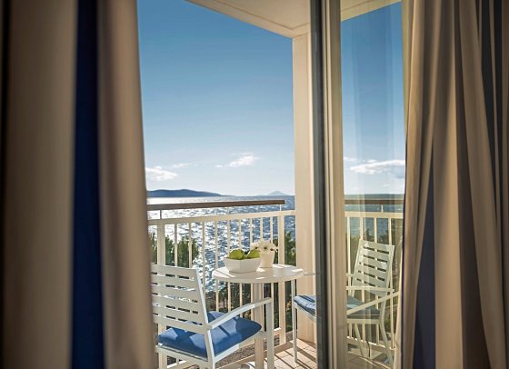 Valamar Sanfior Hotel & Casa - Balkon Beispiel Zimmer für 2 Meerseite Casa Sanfior (Zimmercodierung DSV)